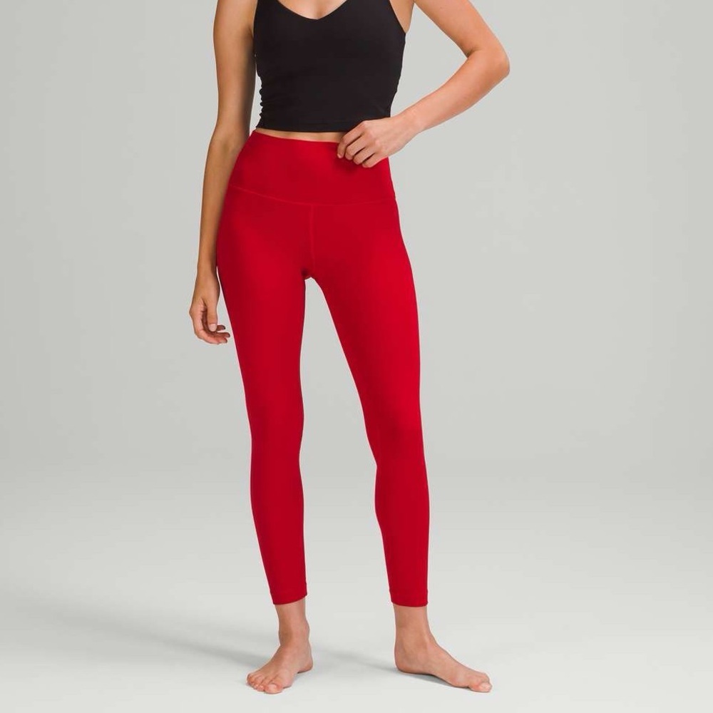 NWT Lululemon Align High-Rise Pant 25" Dark Red - Picture 3 of 9